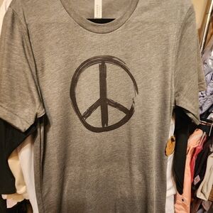 Bella Canvas Charcoal Peace Tee